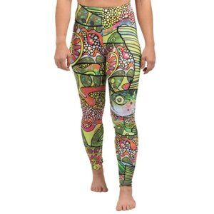 Fishe Wear Troutrageous Rainbow Signature Leggings Multi Print Fish Bombsheller